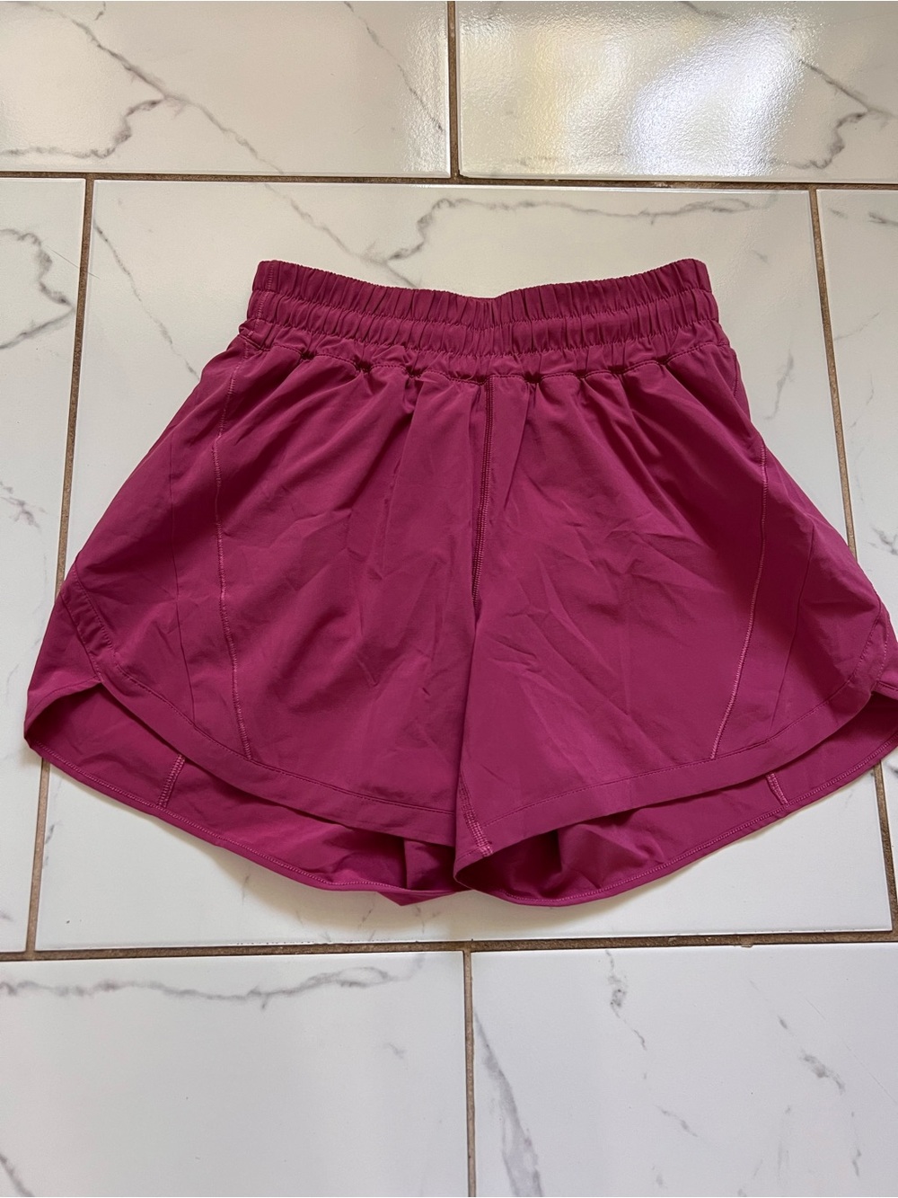 Lululemon Track That High-Rise Lined Short 5” Washed Mauve Size 6 NWOT